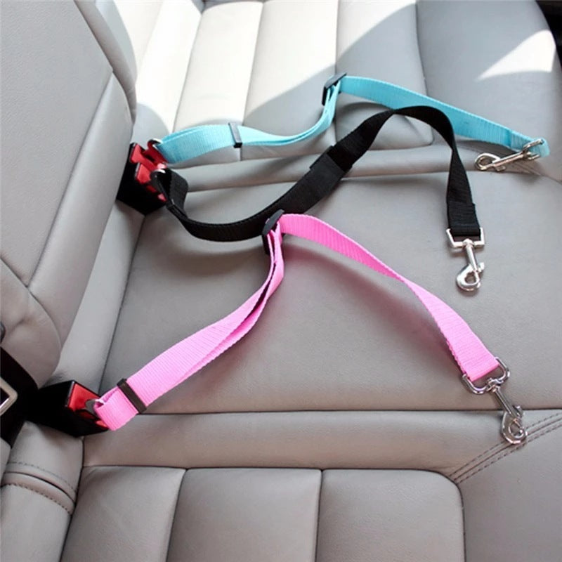 Ultimate Safety: Adjustable Dog Car Seat Belt & Harness for Secure Travels! - dreamydogdeals.shop