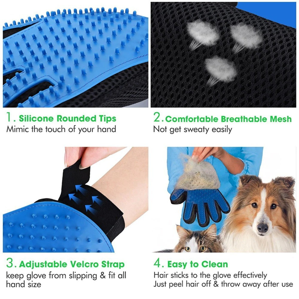 Ultimate Dog Grooming Glove: Dashed, Clean, and Massage Your Furry Friend with Ease! - dreamydogdeals.shop