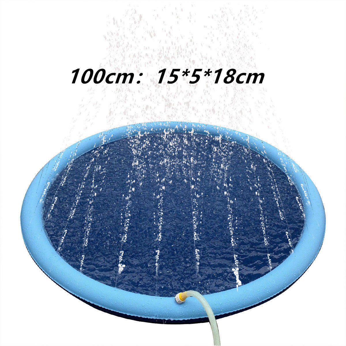 Non-Slip Splash Pad for Kids & Dogs Safe Summer Fun! Outdoor Water Play Mat & Backyard Pool Fountain